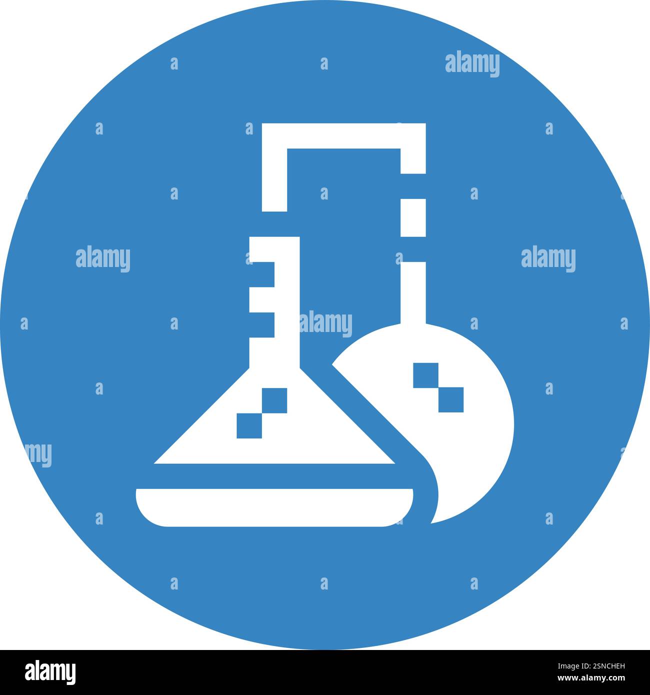 Chemical Experiment Vector Icon Design Illustration Stock Vector