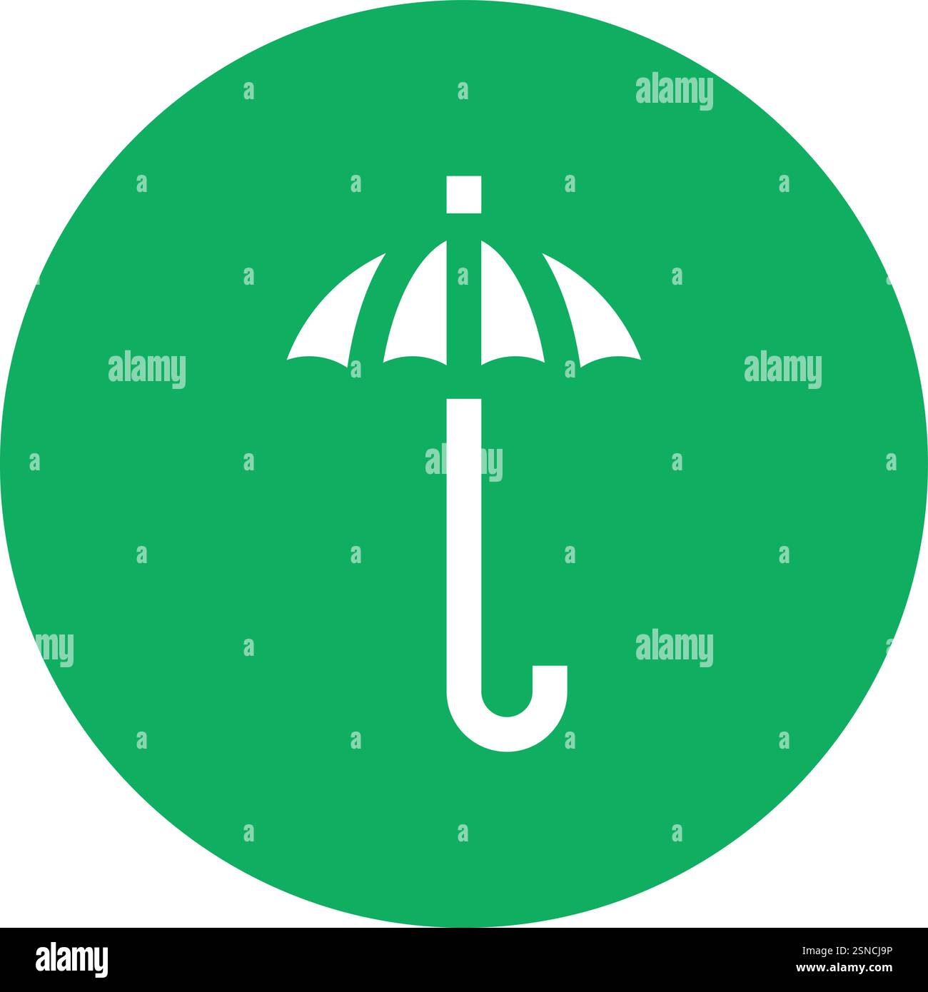 Protective Umbrel Vector Icon Design Illustration Stock Vector