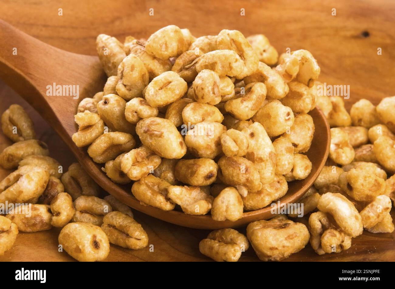Popped wheat grains, lodz, poland Stock Photo - Alamy