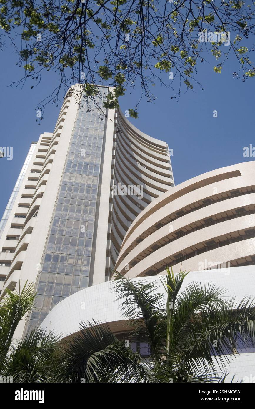 Bombay Stock exchange building, share market, Mumbai Bombay, Maharashtra, India, Asia Stock Photo