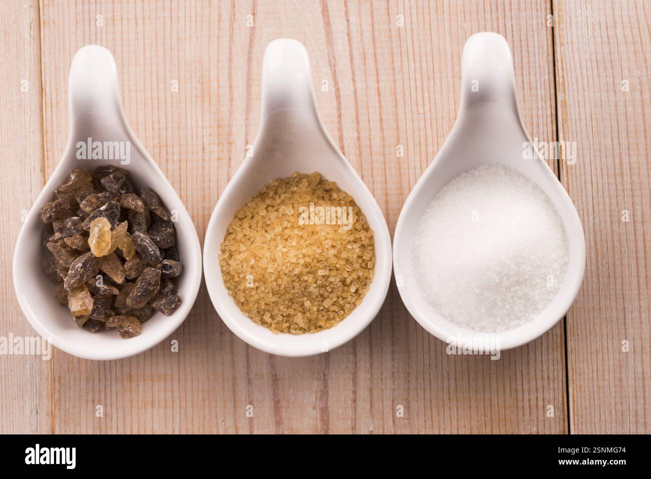 Difrent kind of sugar Stock Photo