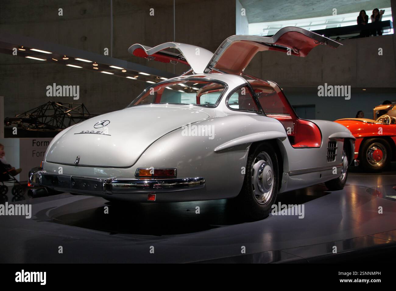 The Mercedes-Benz 300 SL Gullwing coupe, Germany, Munich, with its ...