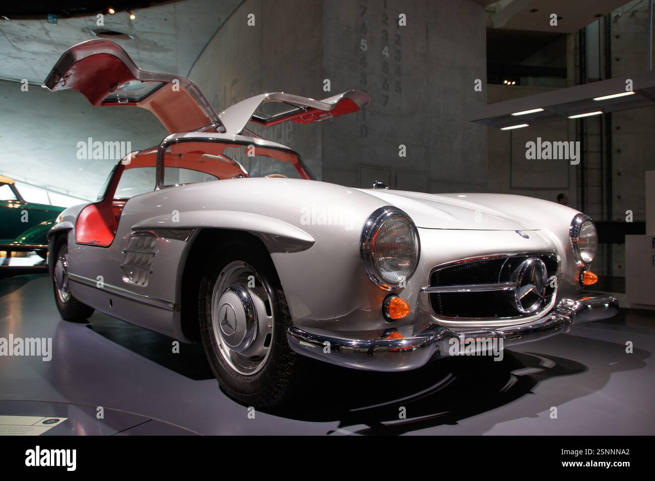 Germany, Munich. Mercedes-Benz 300 SL Gullwing, a sports car with ...