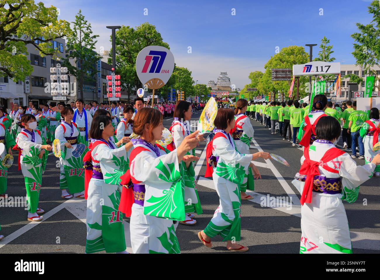 Himeji Castle Festival Himeji, Hyogo Prefecture Stock Photo