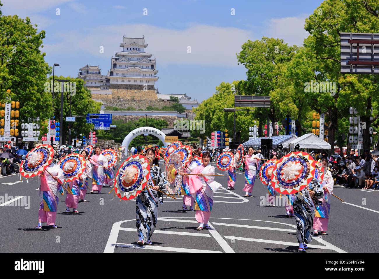 Himeji Castle Festival Himeji, Hyogo Prefecture Stock Photo