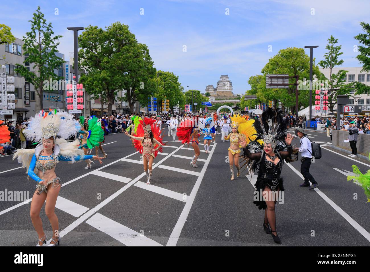 Himeji Castle Festival Himeji, Hyogo Prefecture Stock Photo