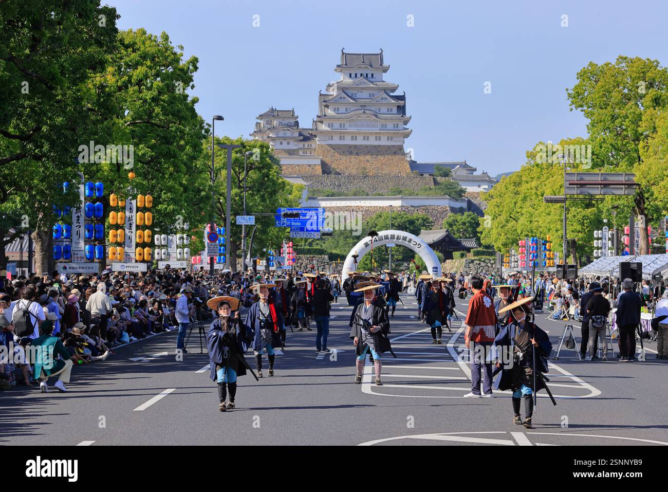 Himeji Castle Festival Himeji, Hyogo Prefecture Stock Photo