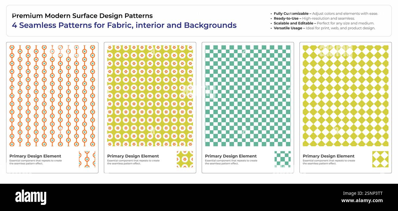 Minimalist Abstract Pattern Collection for Professional Use Stock Vector