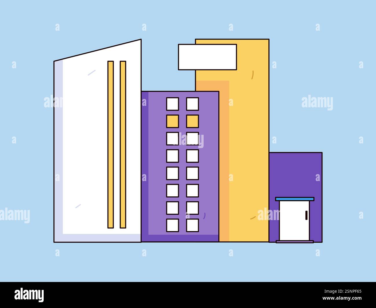 House building vector concept operation hand drawn illustration Stock ...