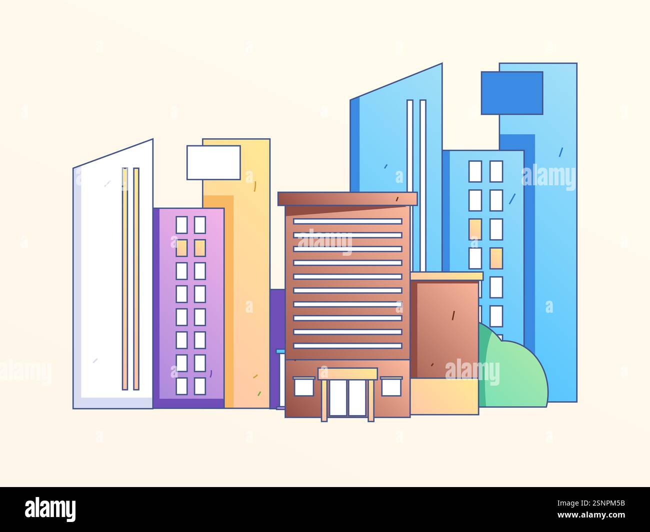 House building vector concept operation hand drawn illustration Stock ...