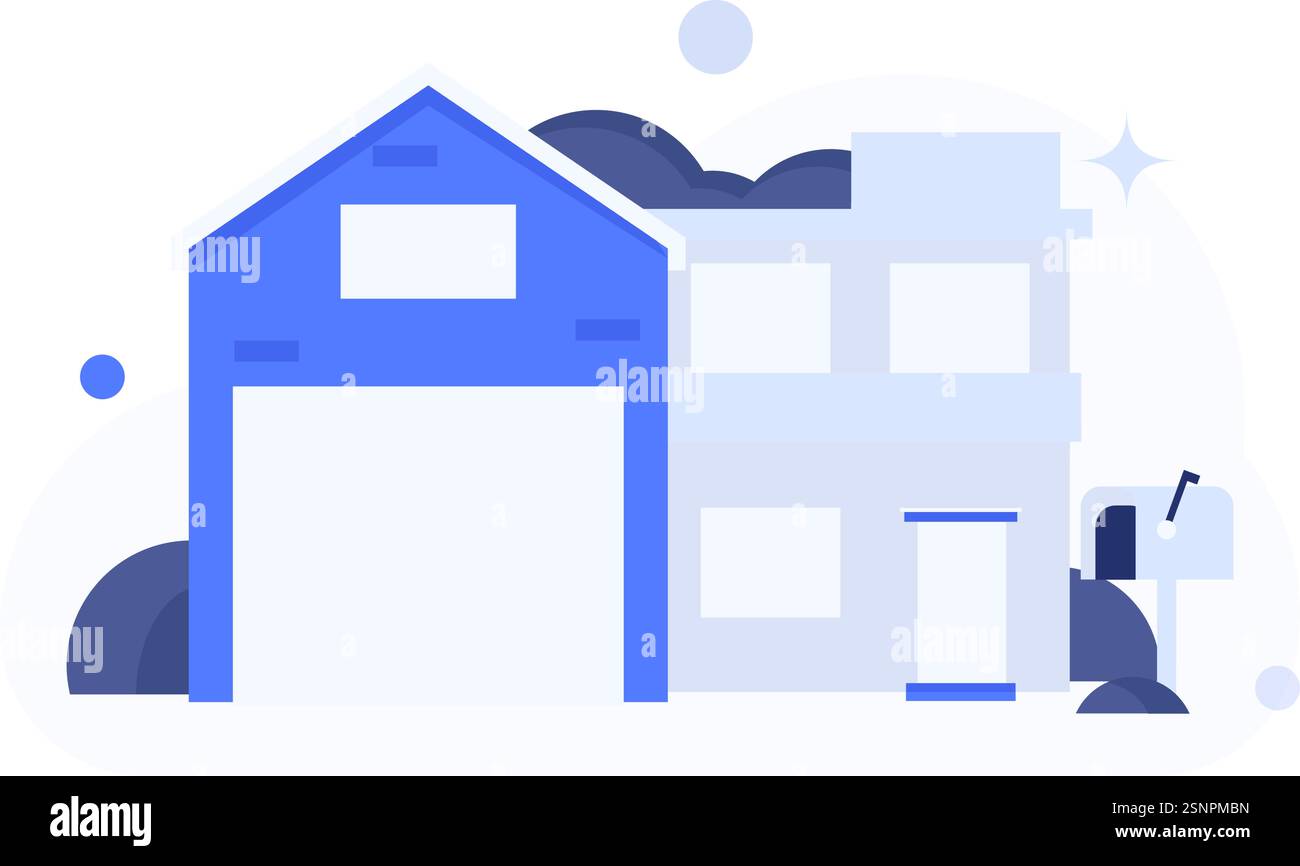 House building vector concept operation hand drawn illustration Stock ...