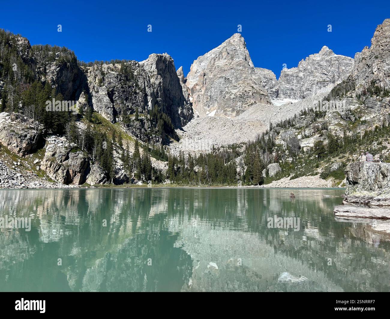 Delta Lake | Grand Teton National Park, Wyoming - Smartphone Captured Stock Image