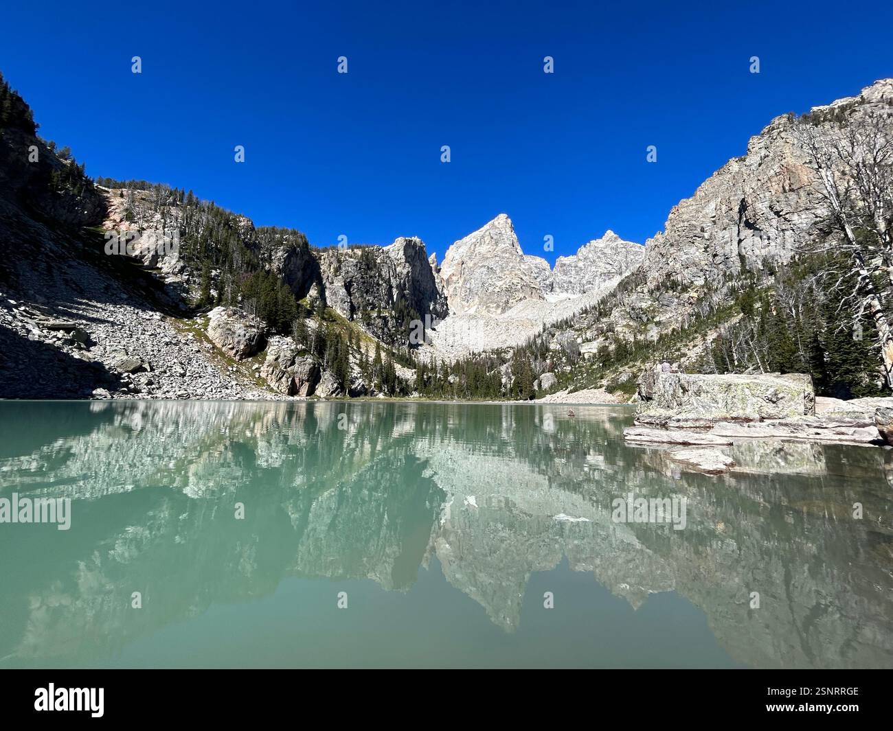 Delta Lake | Grand Teton National Park, Wyoming - Smartphone Captured Stock Image