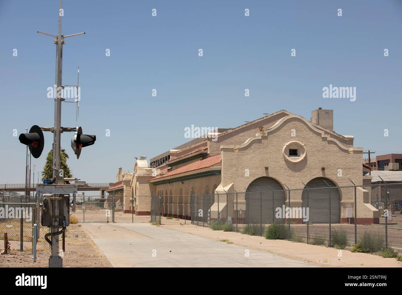 Phoenix, Arizona, USA - June 1, 2022: Historic Phoenix Union Station sits abandoned in downtown. Stock Photo
