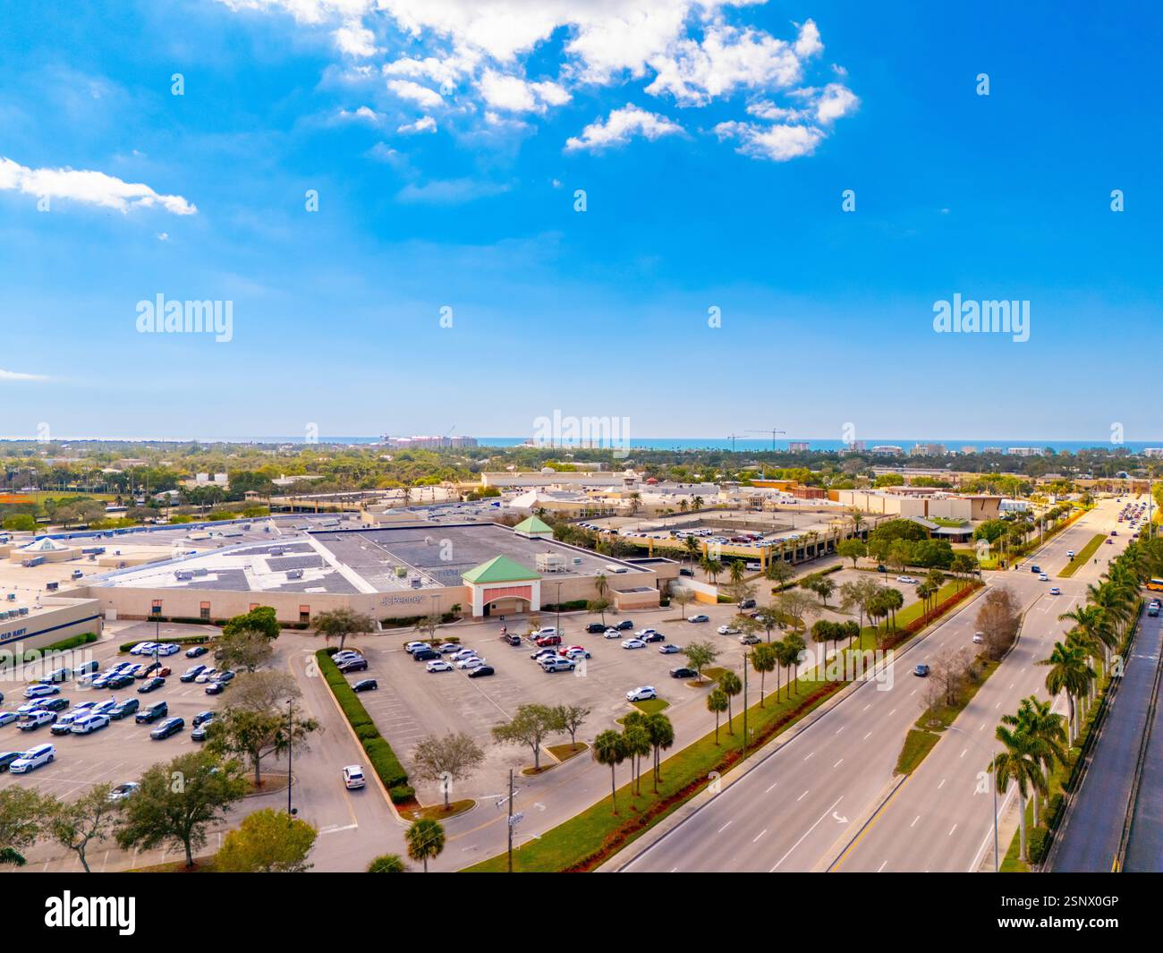 Aerial photo Coastland Center shopping mall Naples Florida USA Stock ...