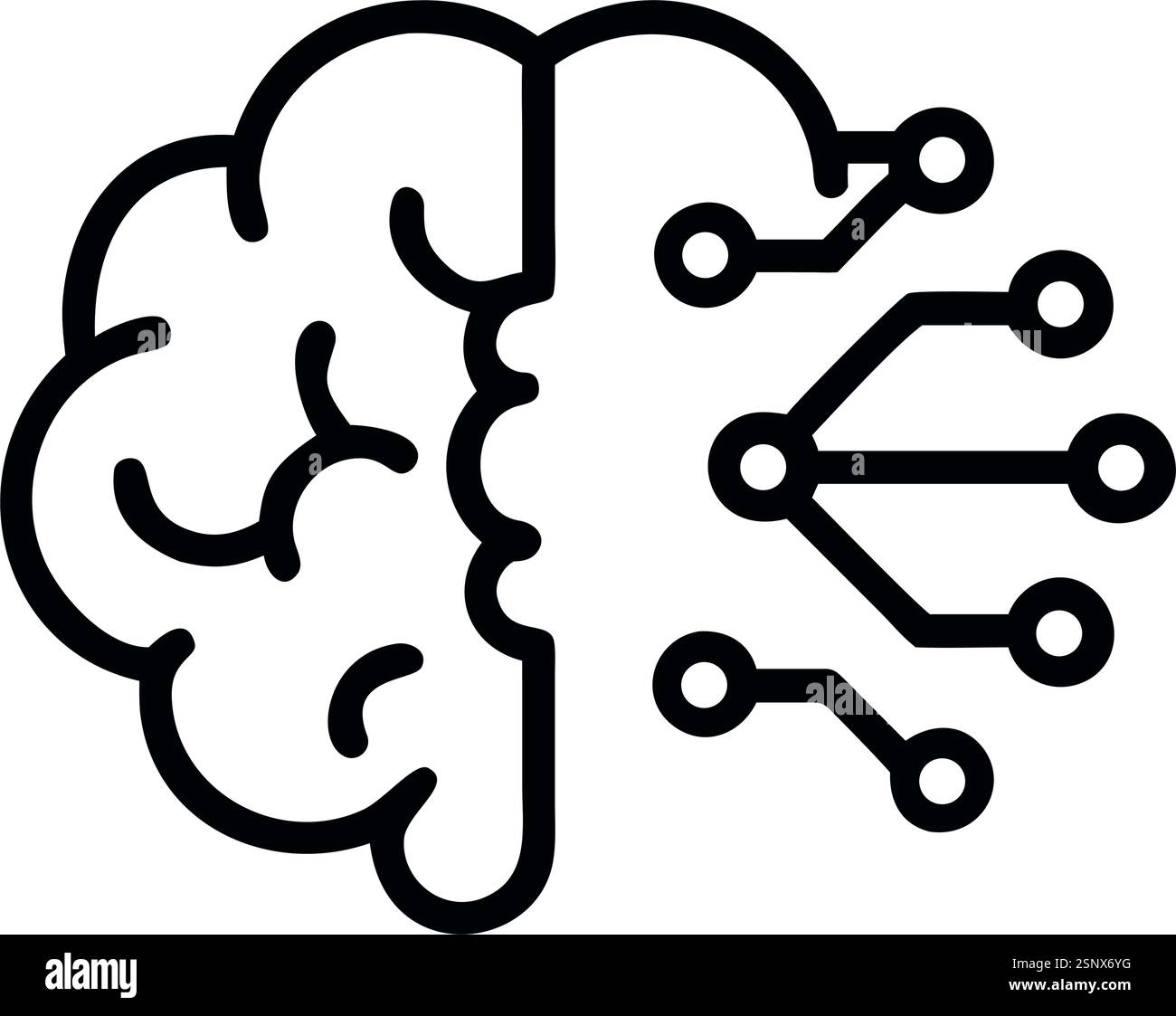 Neural networks connecting AI and Human Stock Vector Image & Art - Alamy