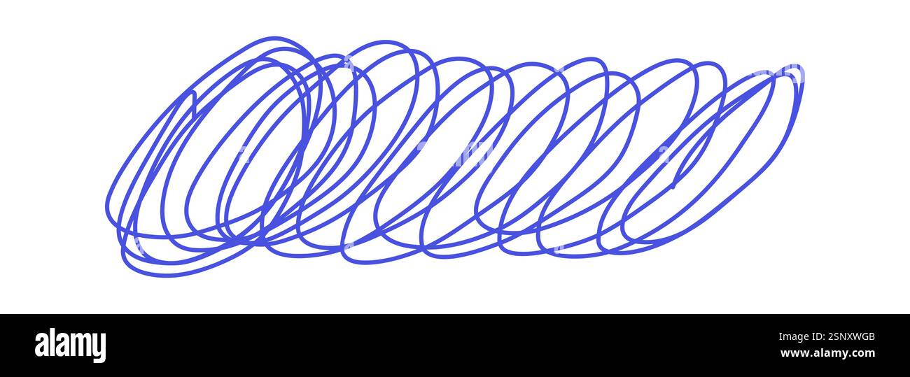 Scribble line set. Hand Drawn lines in Pencil. Charcoal smears. Vector ...