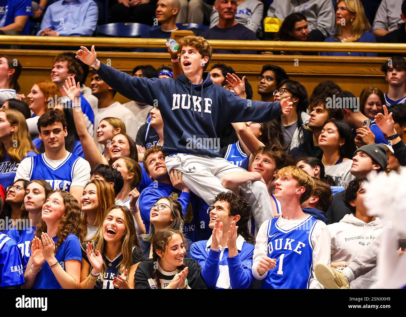 February 12, 2025 Duke fans at game. NCAA basketball game between