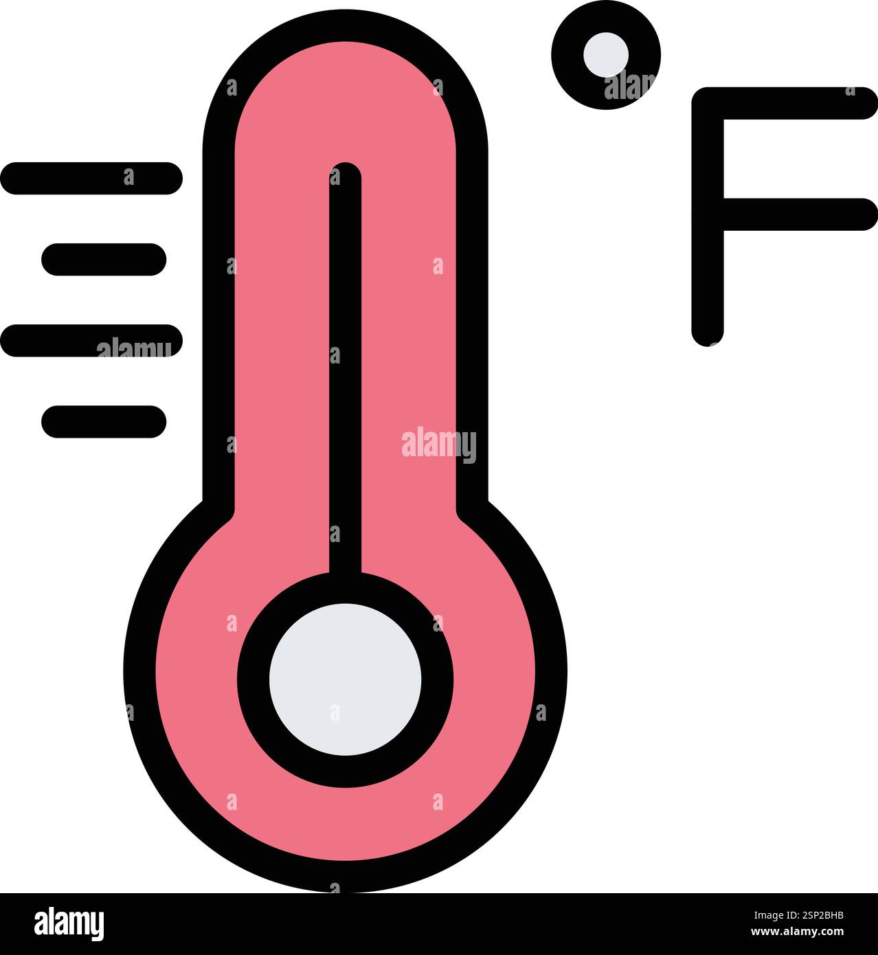 Fahrenheit Vector Icon Design Illustration Stock Vector