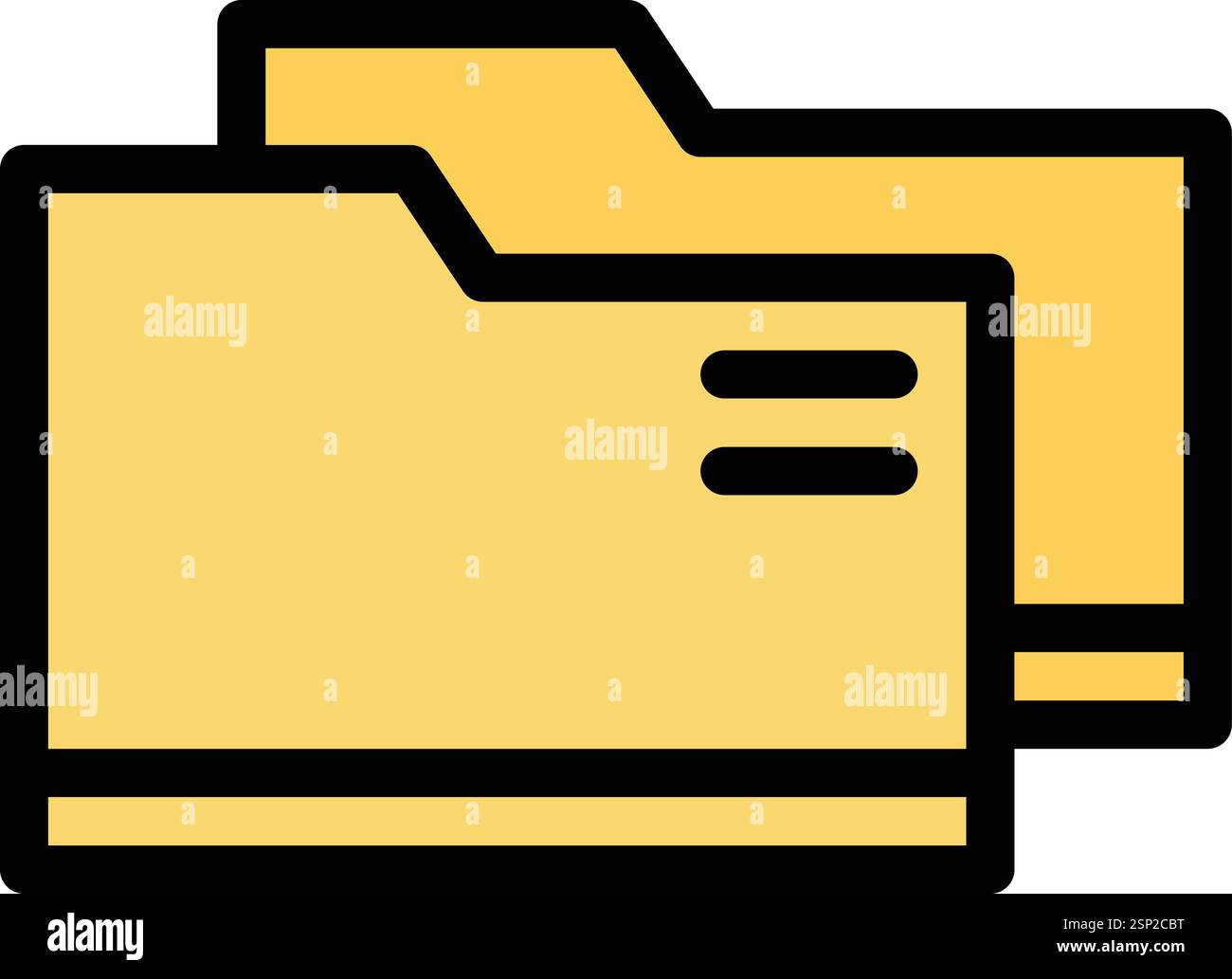 Folder Vector Icon Design Illustration Stock Vector