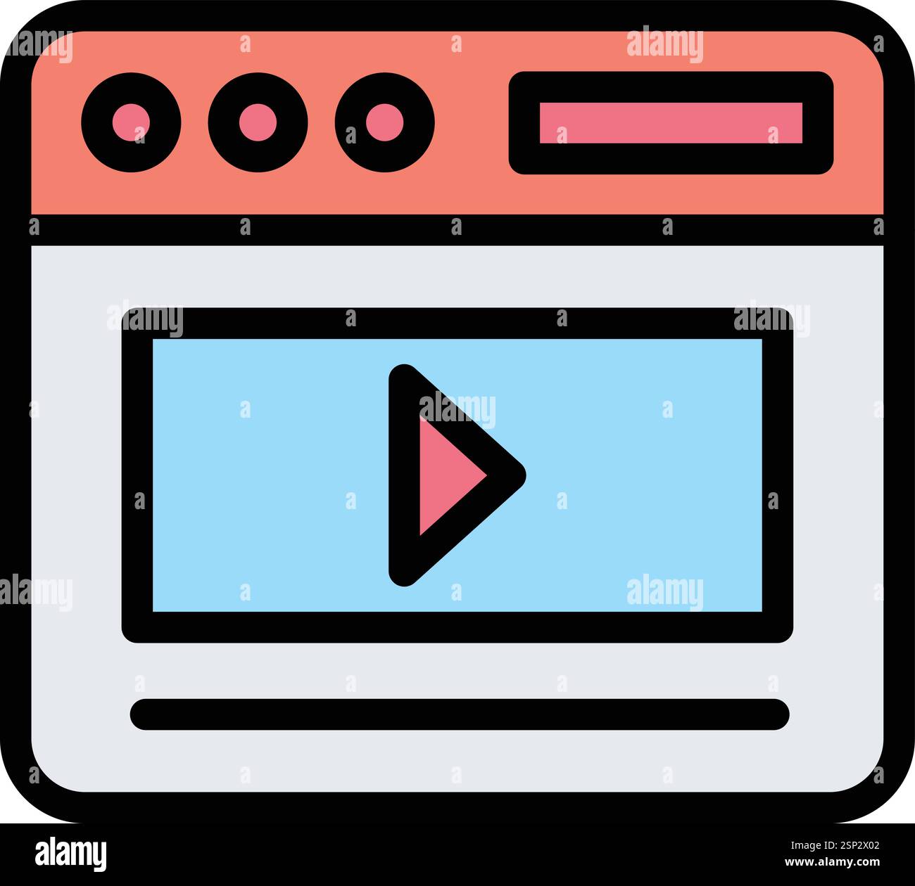 Video Marketing Vector Icon Design Illustration Stock Vector