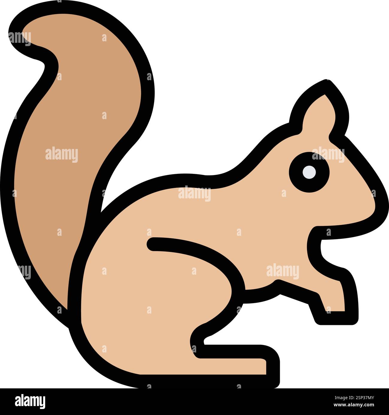 Squirrel Vector Icon Design Illustration Stock Vector