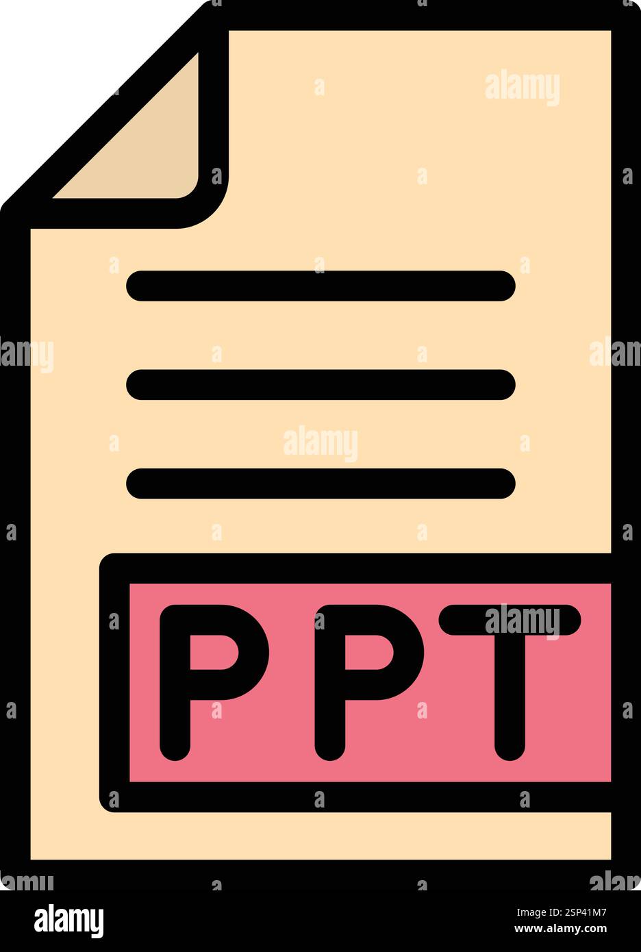 PPT Vector Icon Design Illustration Stock Vector Image & Art - Alamy