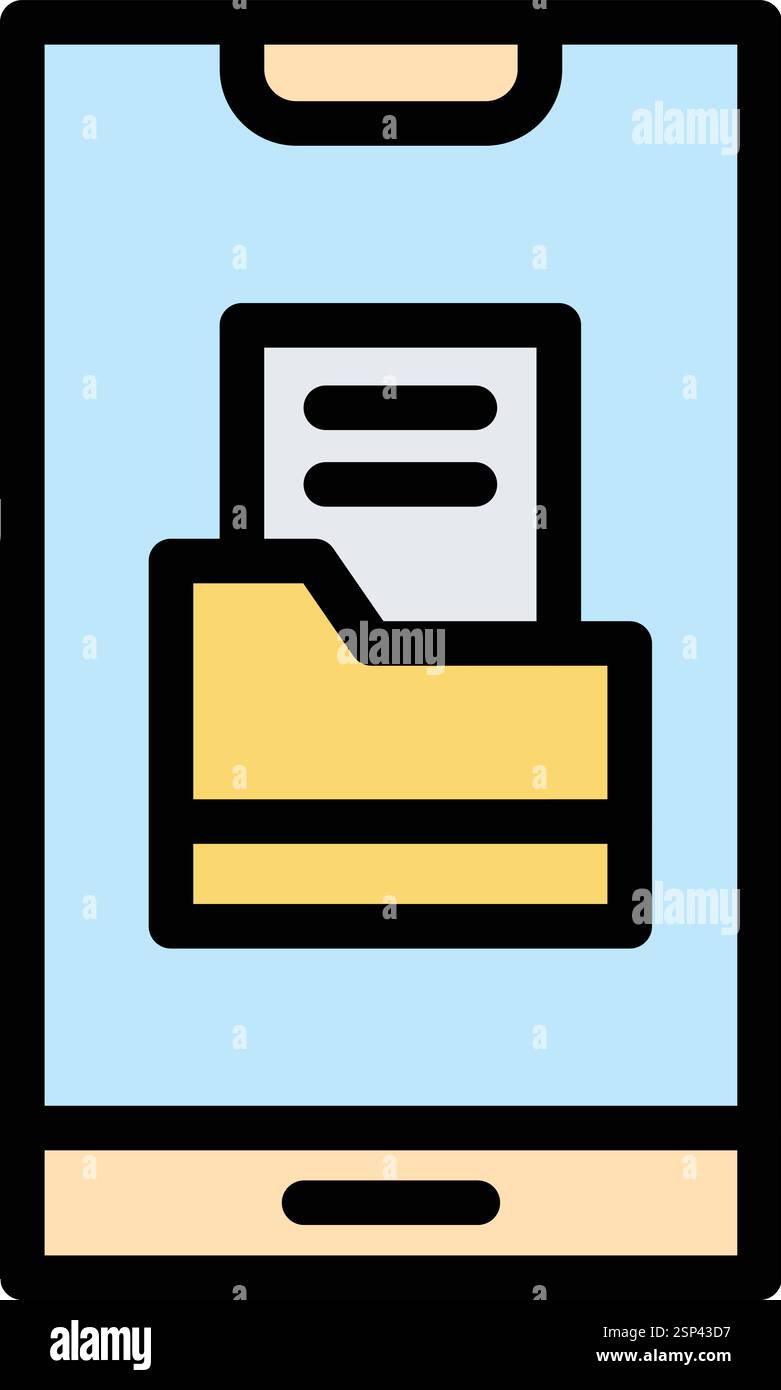 Folder Vector Icon Design Illustration Stock Vector Image & Art - Alamy