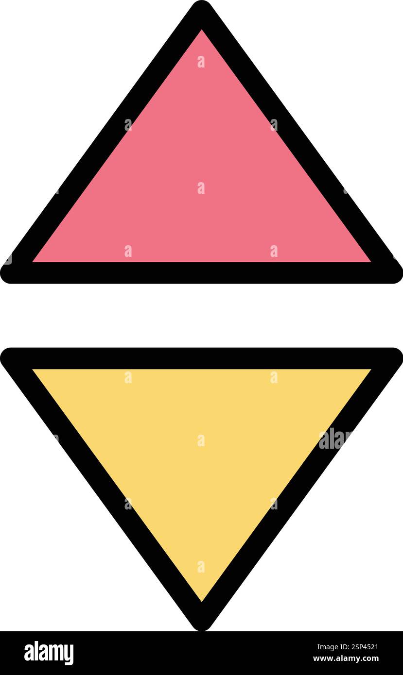 Sort Vector Icon Design Illustration Stock Vector