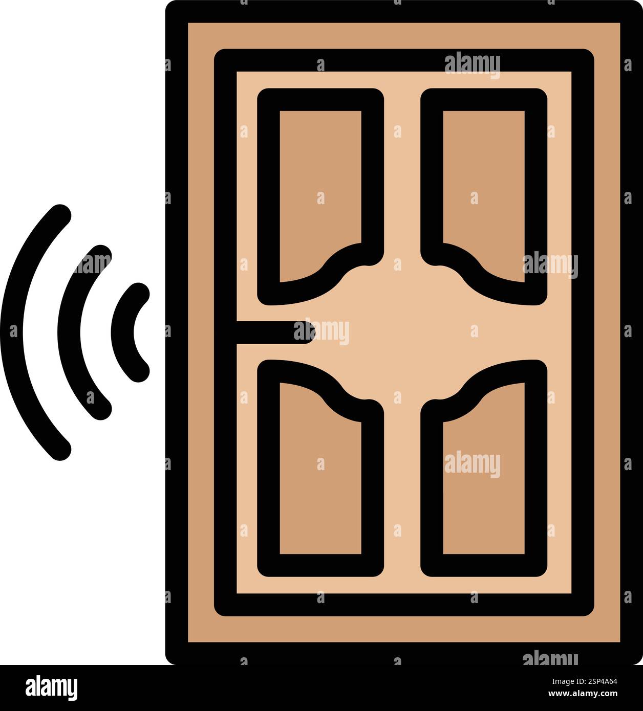 Smartdoor Vector Icon Design Illustration Stock Vector