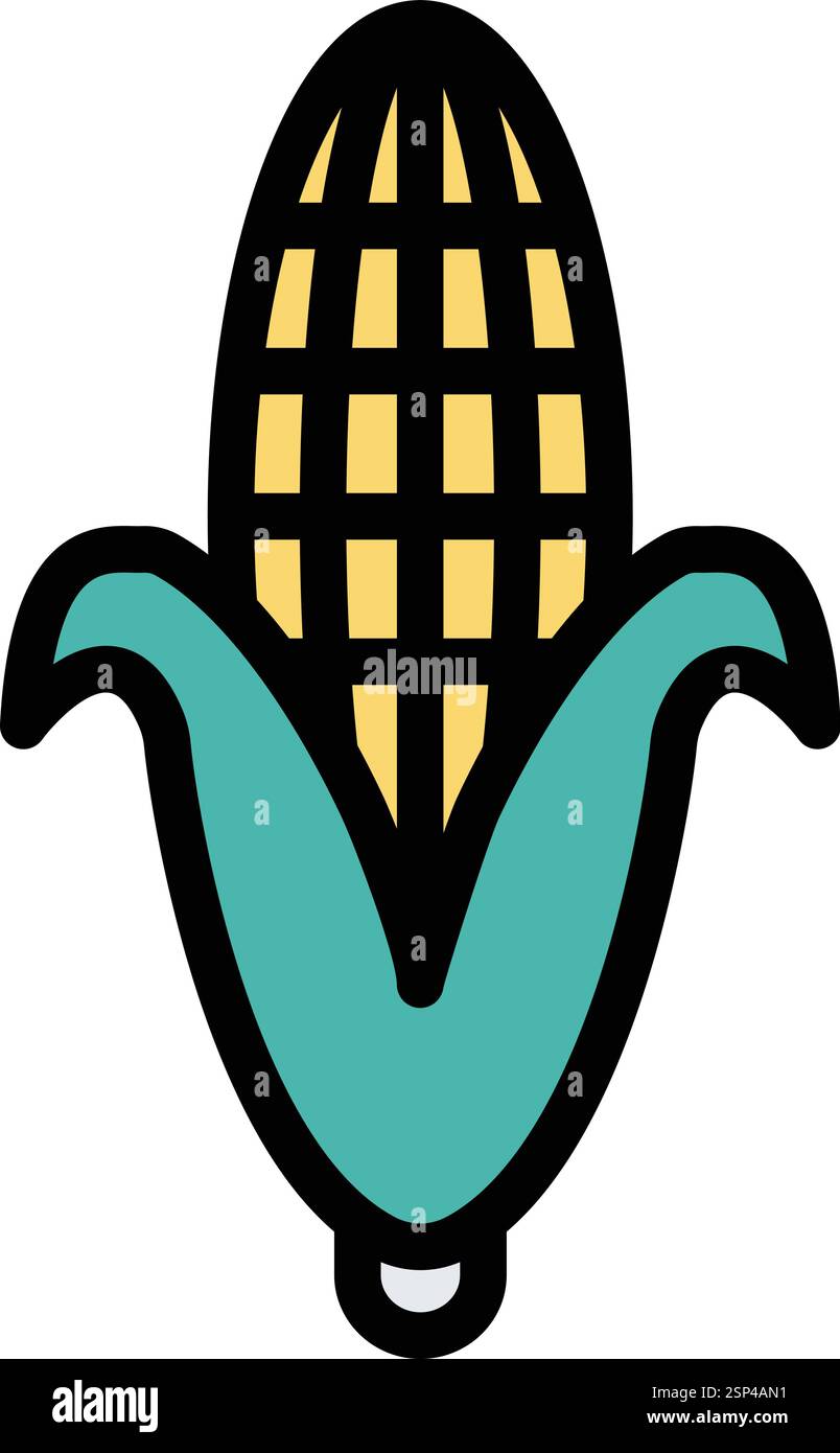 Corn Vector Icon Design Illustration Stock Vector