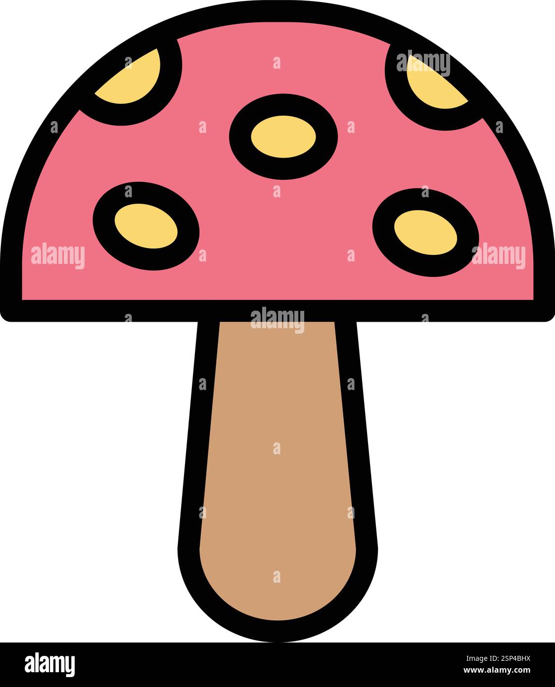 Mushroom Vector Icon Design Illustration Stock Vector