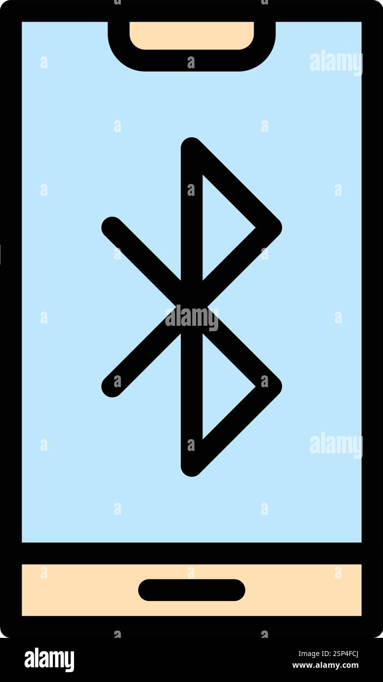 Bluetooth Vector Icon Design Illustration Stock Vector