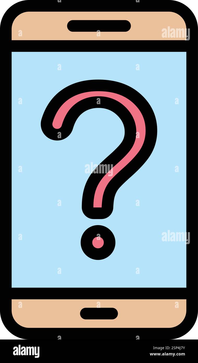 Online Question Vector Icon Design Illustration Stock Vector
