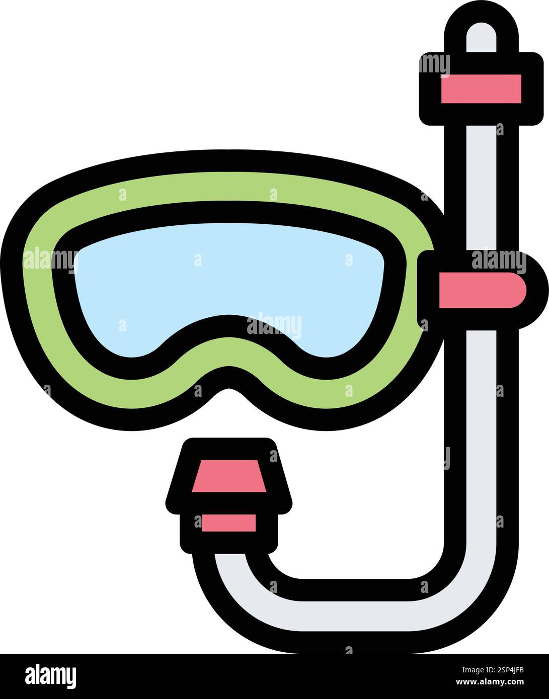 Scuba diving Vector Icon Design Illustration Stock Vector