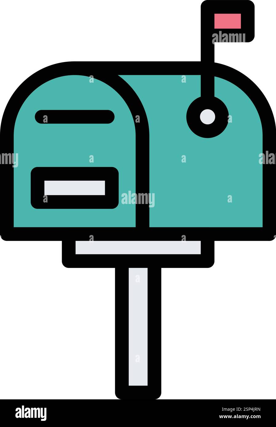 Mailbox Vector Icon Design Illustration Stock Vector