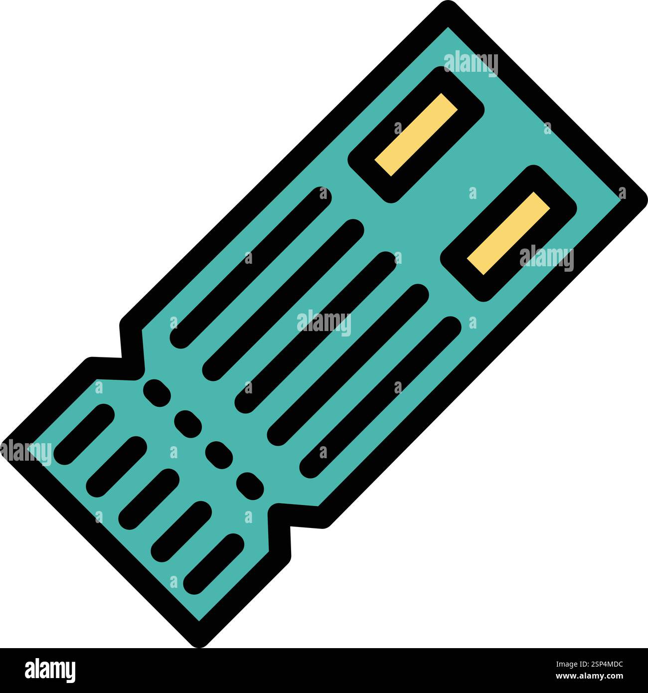 Plane ticket Vector Icon Design Illustration Stock Vector