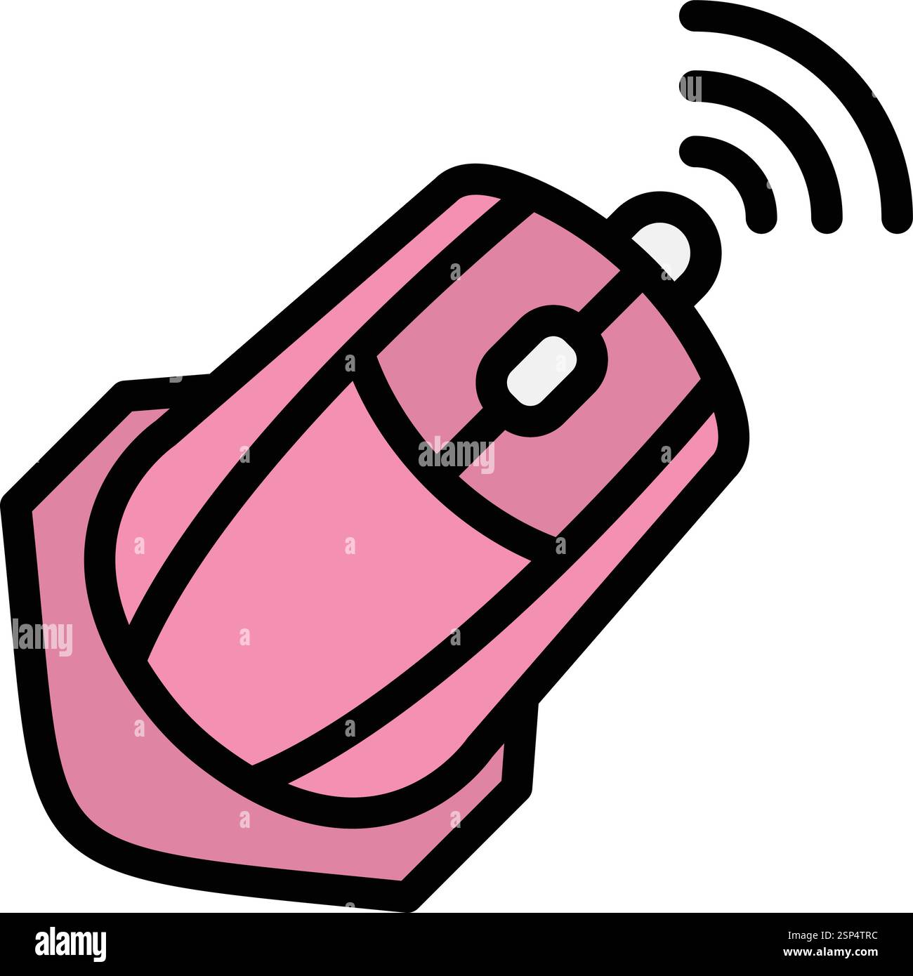 Wireless Mouse Vector Icon Design Illustration Stock Vector
