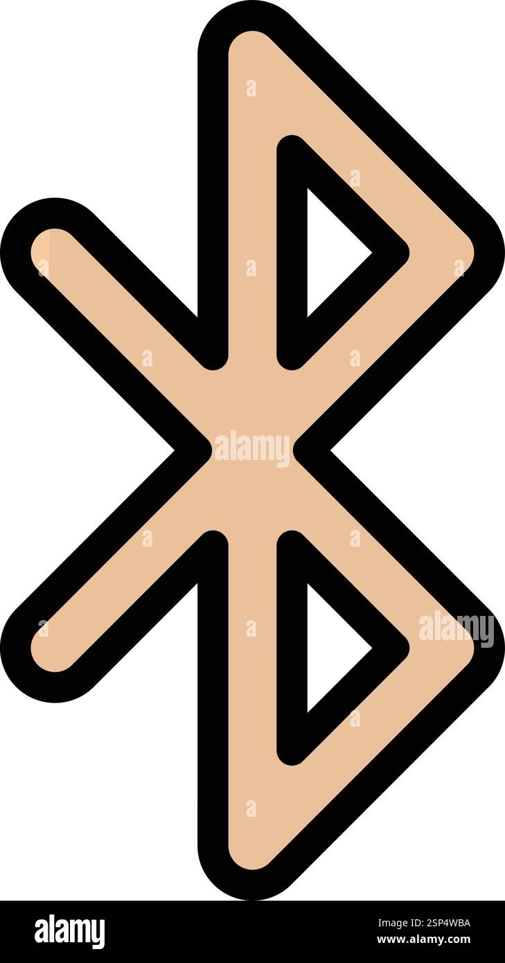 Bluetooth Vector Icon Design Illustration Stock Vector
