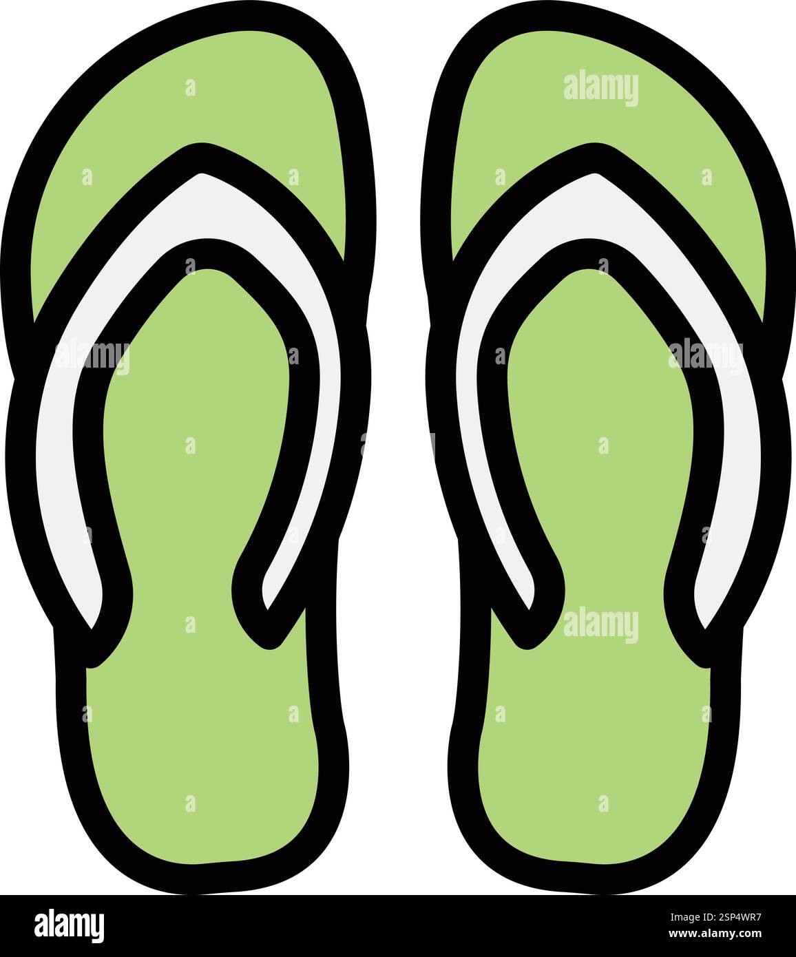 Flip flop Vector Icon Design Illustration Stock Vector