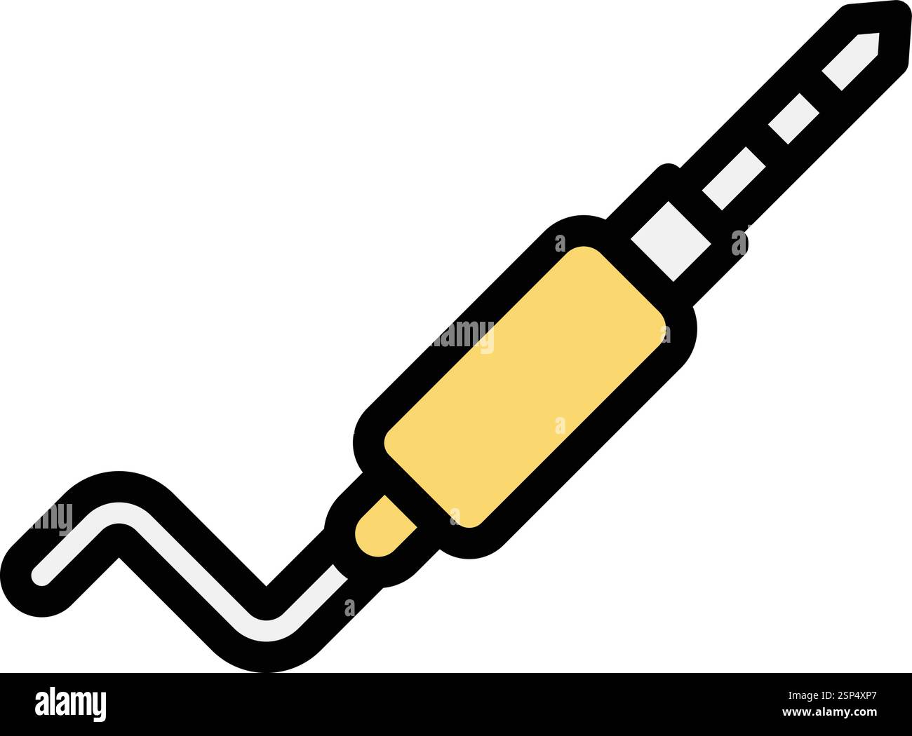 Audio Jack Vector Icon Design Illustration Stock Vector