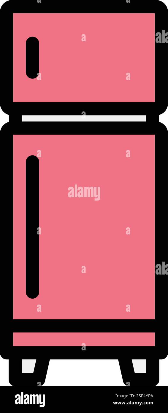 Fridge Vector Icon Design Illustration Stock Vector