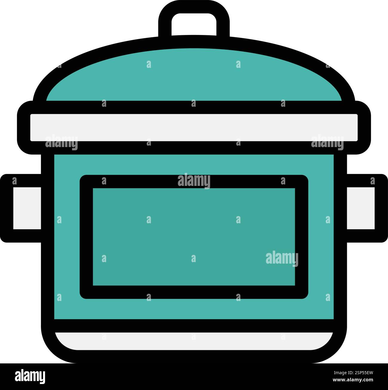 Cooking pot Vector Icon Design Illustration Stock Vector