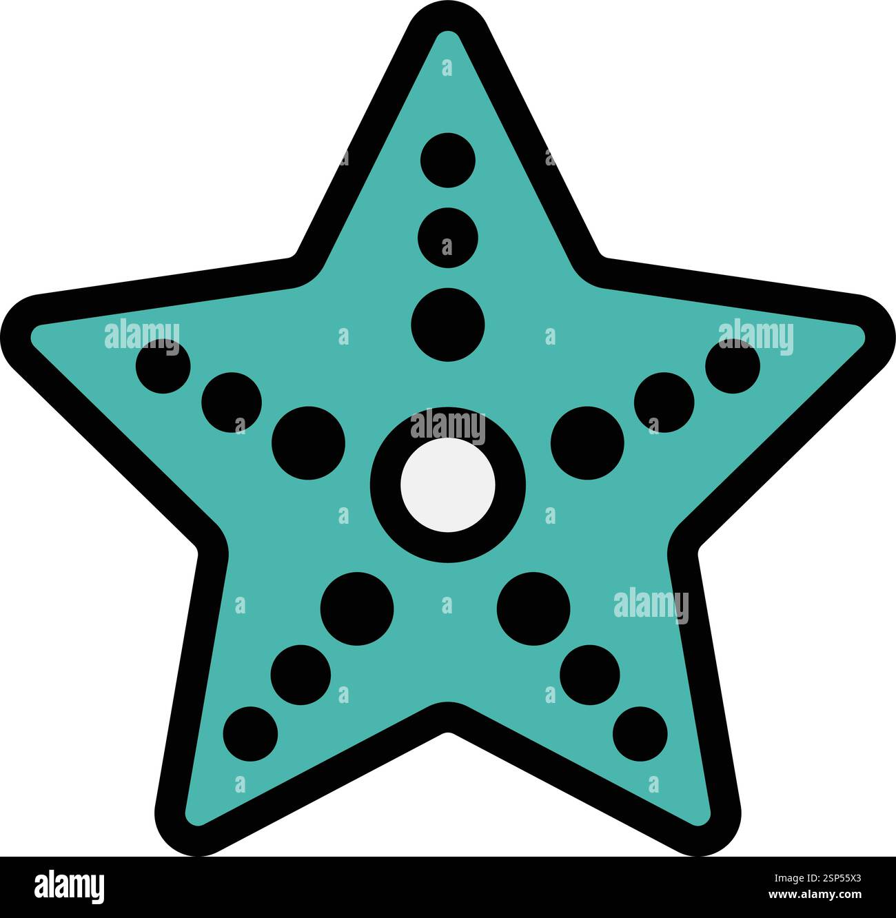 Star fish Vector Icon Design Illustration Stock Vector