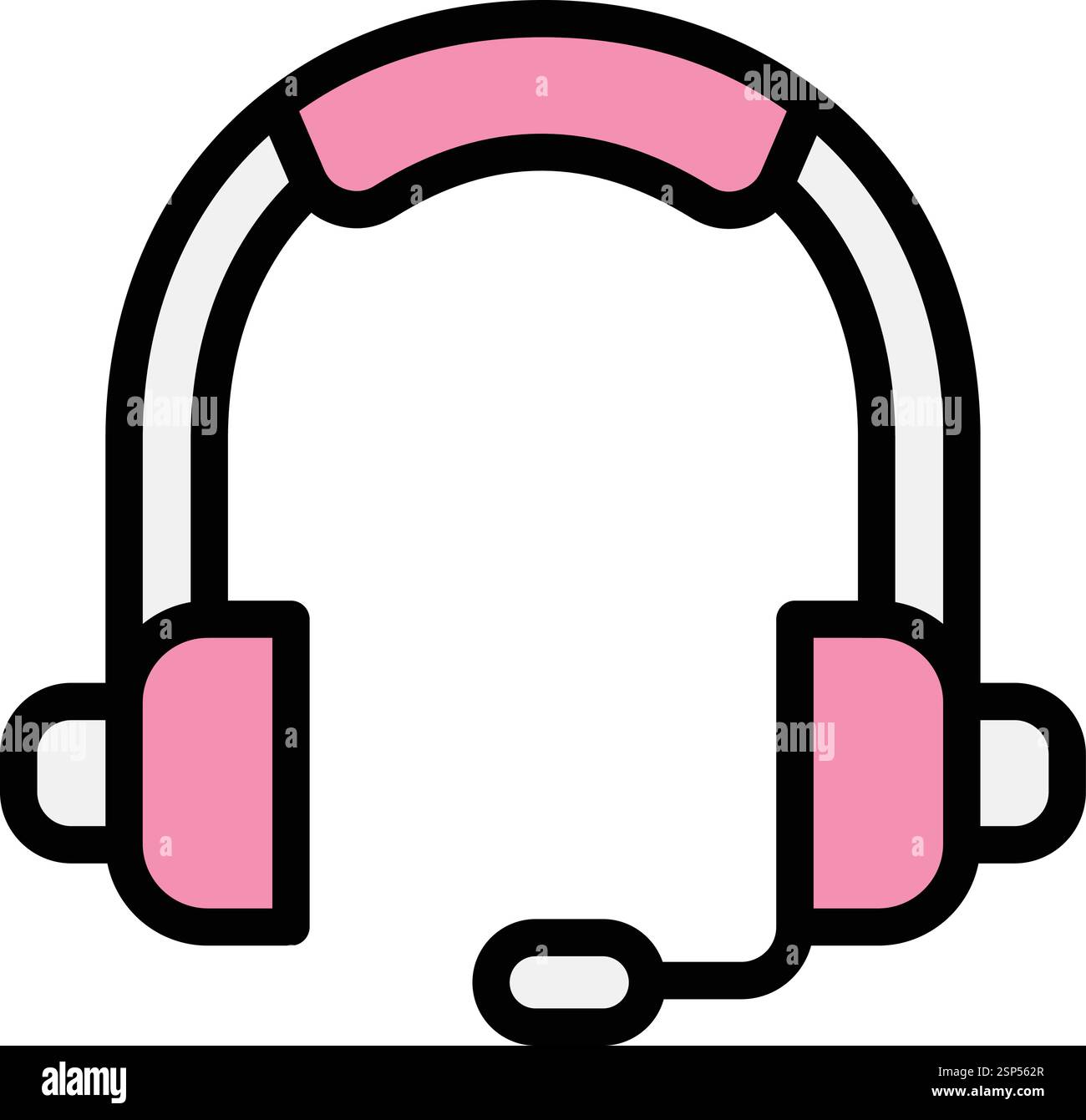 Headphone Vector Icon Design Illustration Stock Vector