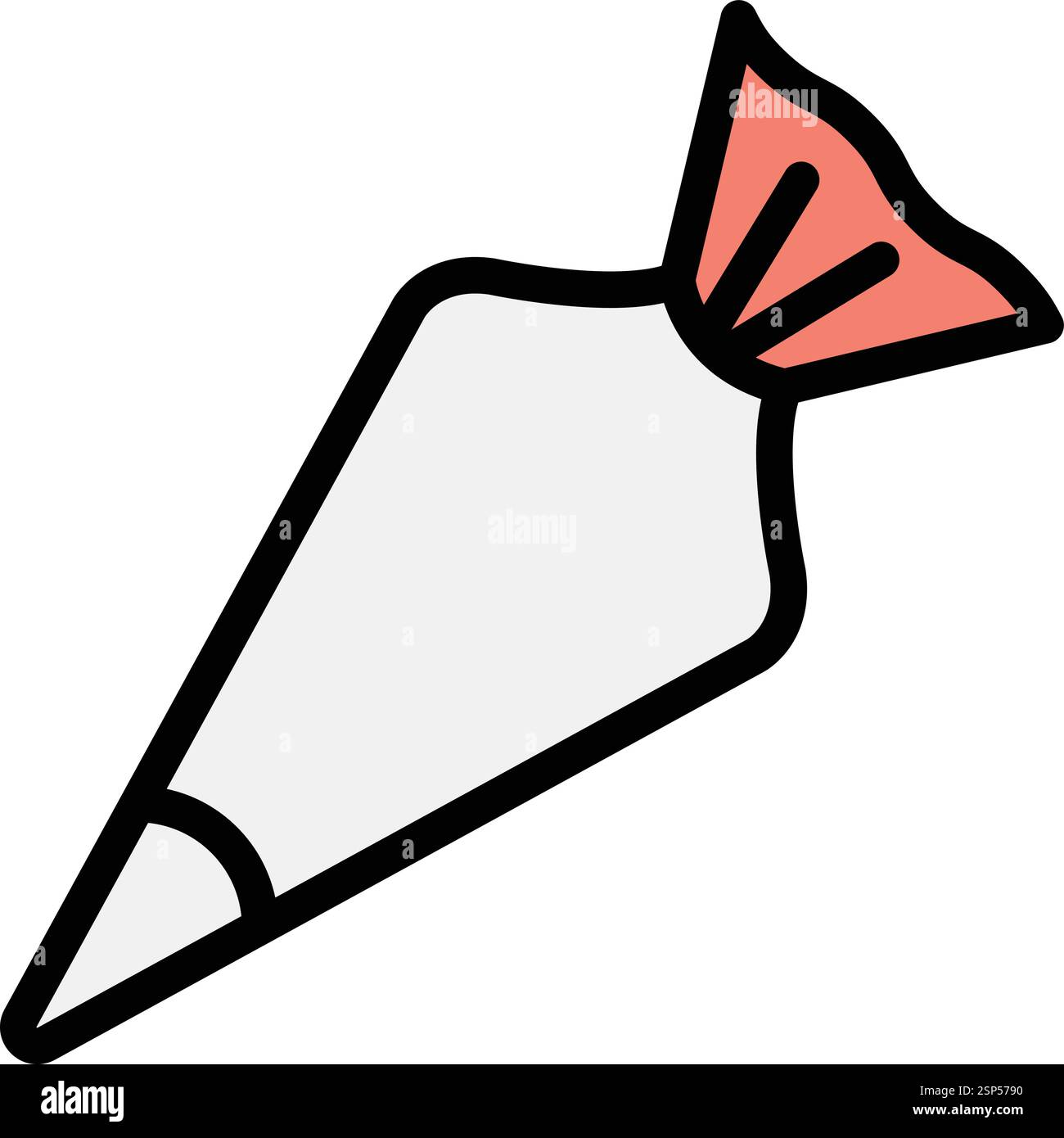 Pastry bag Vector Icon Design Illustration Stock Vector