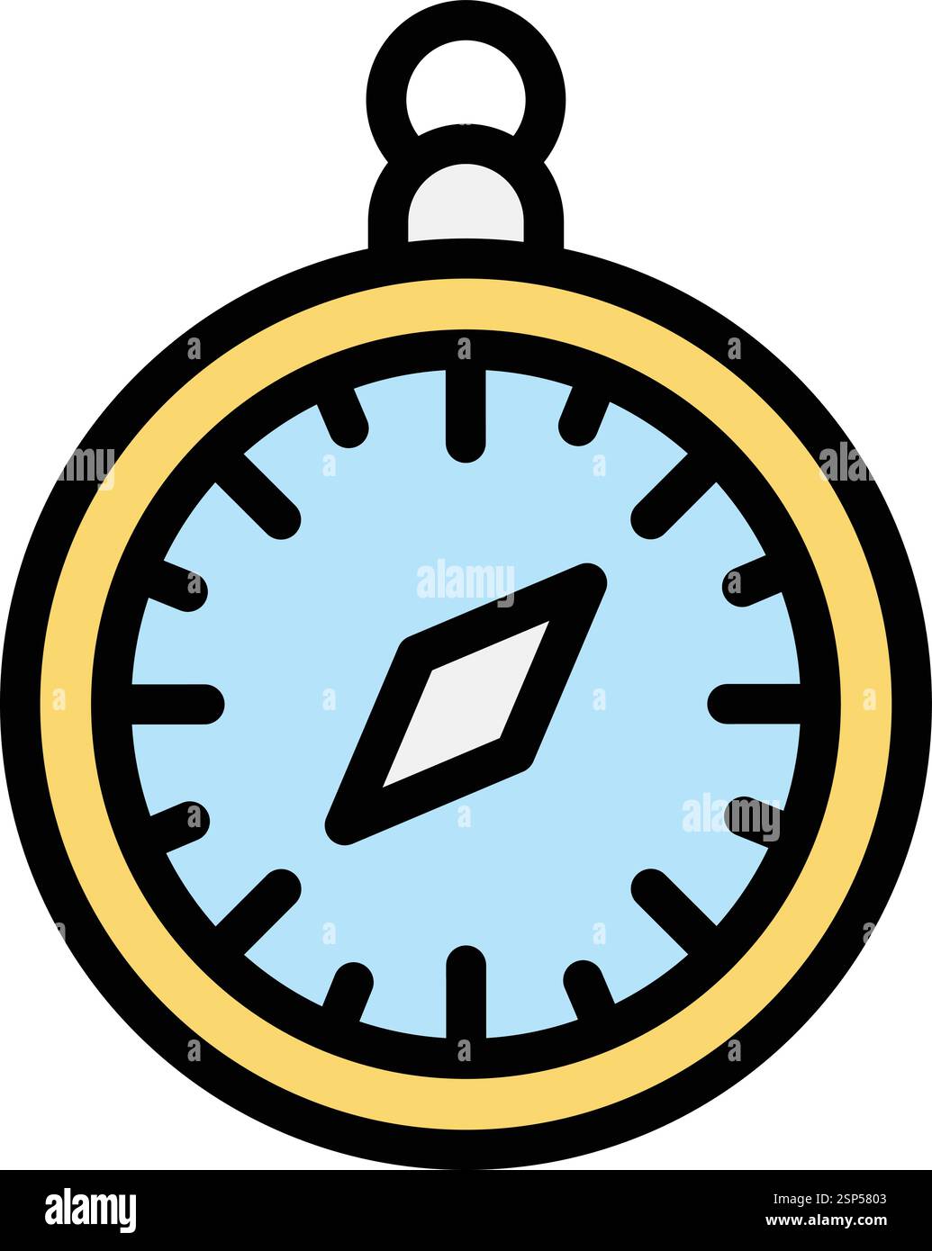 Compass Vector Icon Design Illustration Stock Vector