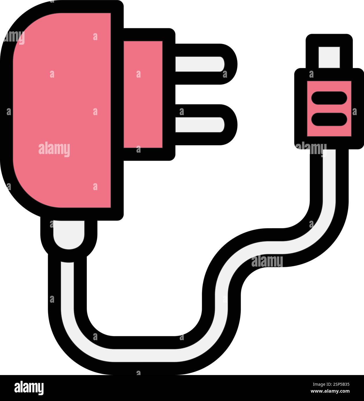 Device Plug Vector Icon Design Illustration Stock Vector