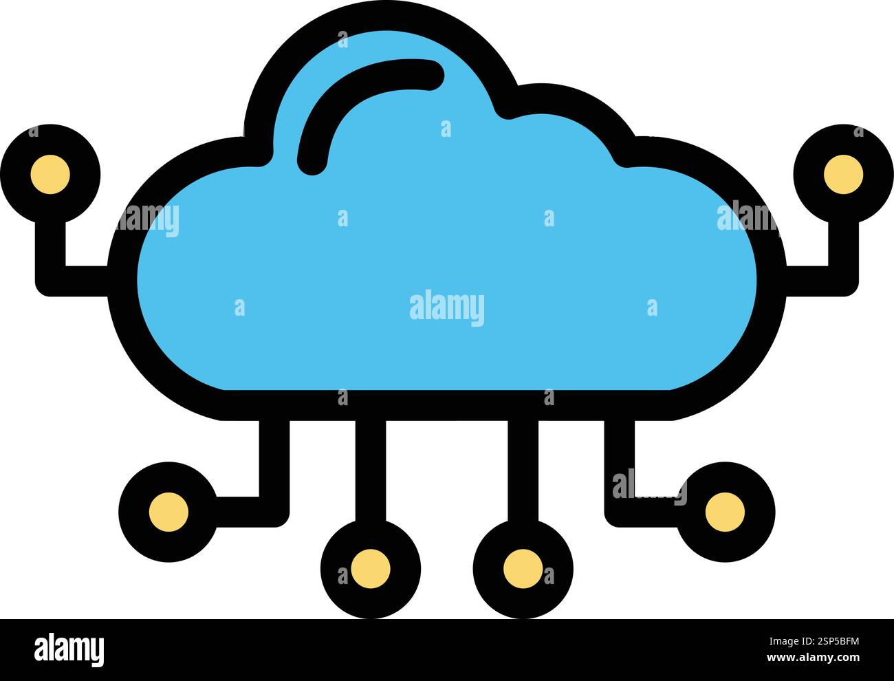 Cloud computing Vector Icon Design Illustration Stock Vector