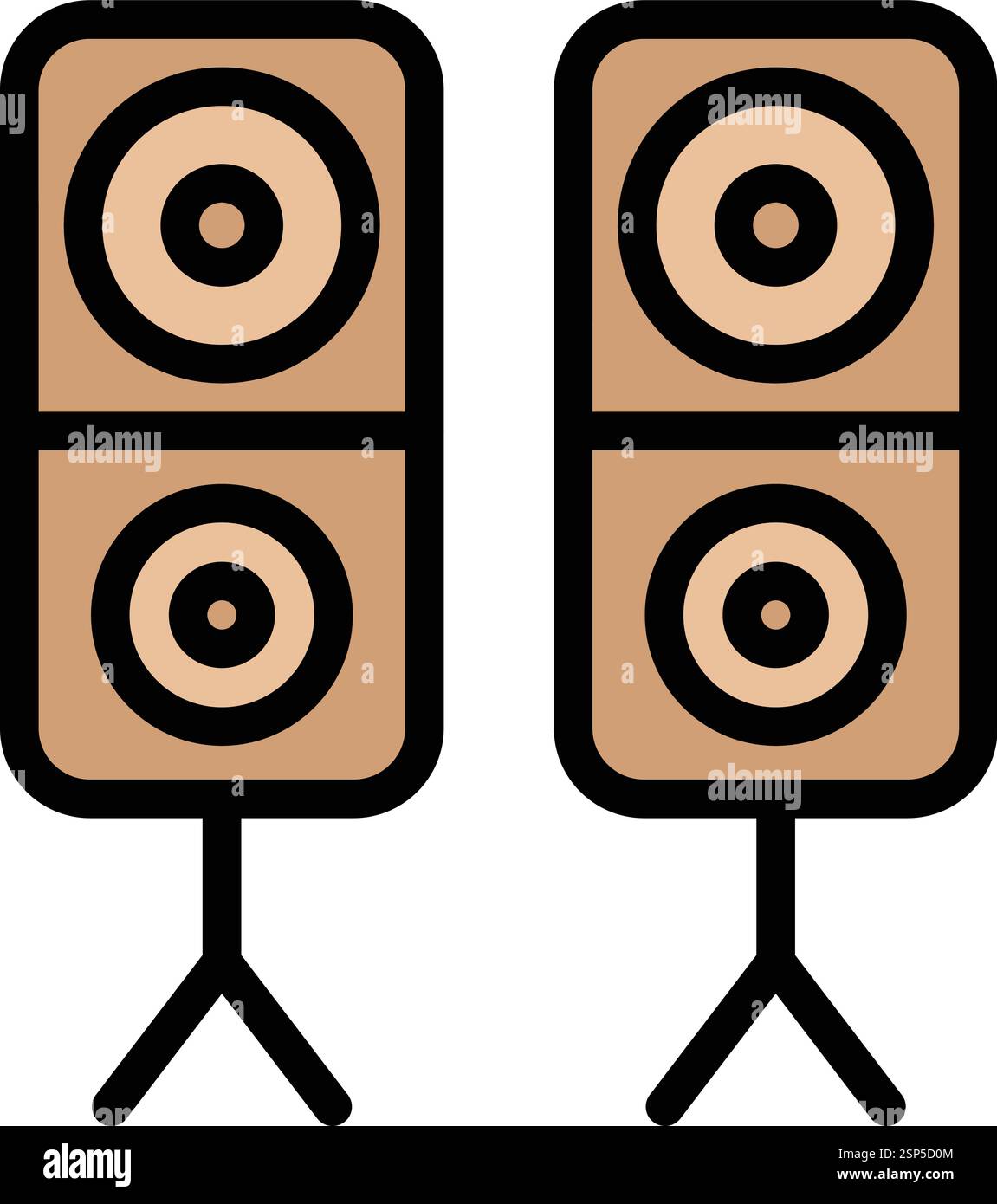 Speaker Vector Icon Design Illustration Stock Vector